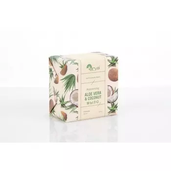 Мыло Arya Home Aloe Vera & Coconut, цвет белый, 227 г