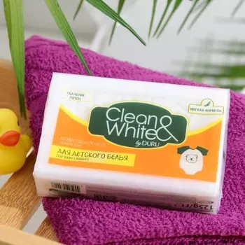 Мыло хозяйственное DURU CLEAN&amp;WHITE детское, 125 г