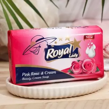 Мыло Royal Lady "Розовая Роза и Молоко", 140 г