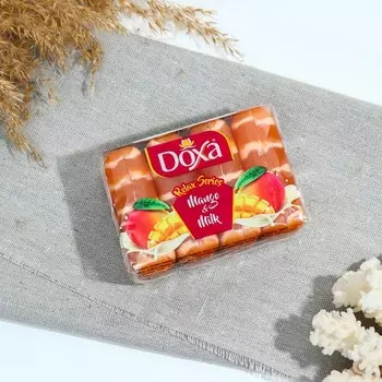 Мыло туалетное Doxa Relax series Mango&Milk, 4Х75 300 г