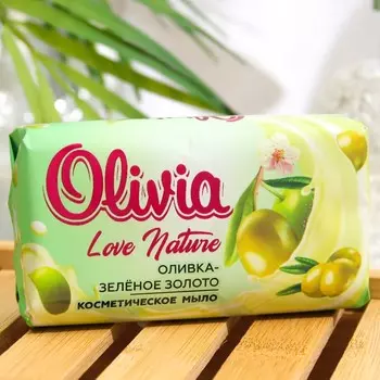 Мыло твердое ALVIERO "Оливка Зелёное золото", 140 г