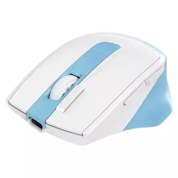 Мышь A4Tech Fstyler FG45CS Air голубой/белый оптическая (2000dpi) silent беспроводная USB д 103385