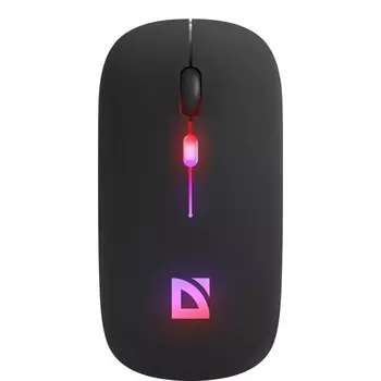 Мышь Defender Touch MM-997,беспровод,оптическая, бесшумная, RGB,1600 dpi,500 мАч,USB,черная