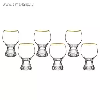 Набор бокалов для вина «Джина», 230 мл, 6 шт.
