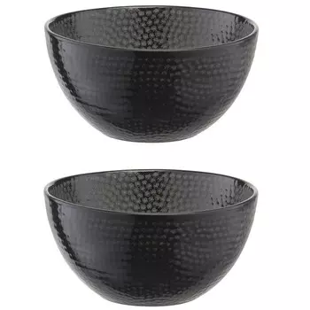 Набор чаш Liberty Jones Dots, 800 мл, 2 шт, цвет чёрный