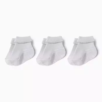 Набор детских носков Крошка Я BASIC LINE, 3 пары, р. 12-14 см, серый
