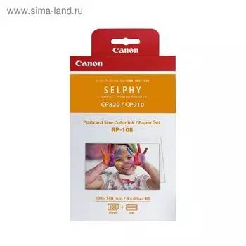 Набор для печати Canon RP-108 (8568B001) 10x15/108л./белый