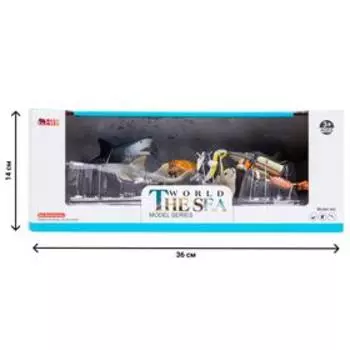 Набор фигурок «Мир морских животных», 6 фигурок