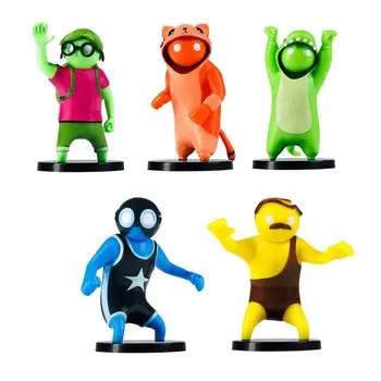 Набор фигурок Gang Beasts, с синим героем-рестлером, 5 шт