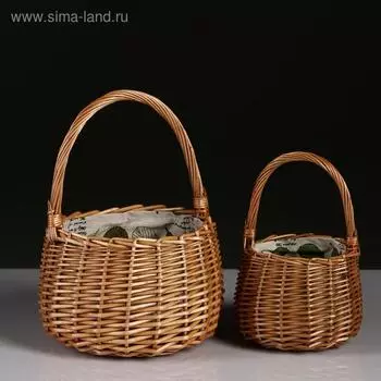 Набор корзин 2 шт, ива