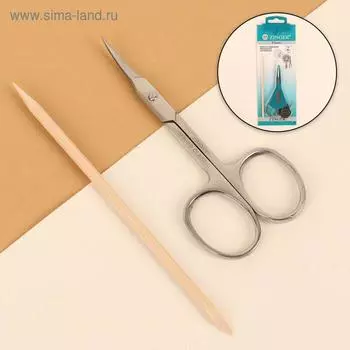 Набор маникюрный ZINGER, 2 предмета, на блистере, цвет серебристый