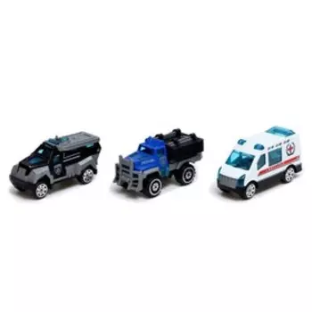 Машинки металлические «Полиция», набор 3 шт., масштаб 1:64