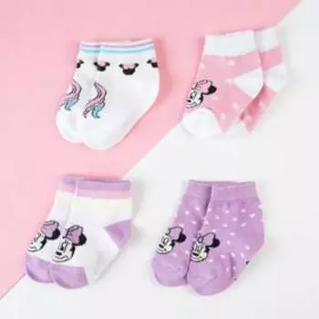 Носки детские Minniecorn, Минни Маус, 4 пары, 12-14 см