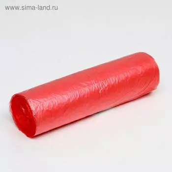Набор пакетов фасовочных, в рулоне, красный, 24 х 37 см, 8 мкм, 500 шт.