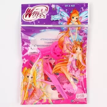 Набор парикмахера игровой «Феи Винкс» WINX в пакете, 4 предмета