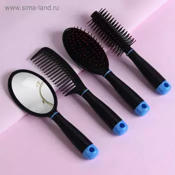 Набор парикмахерский, 4 предмета, 21.5 (±1) см, МИКС