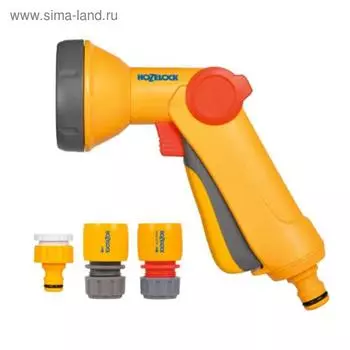 Набор: пистолет для полива, коннектор, штуцер, HoZelock
