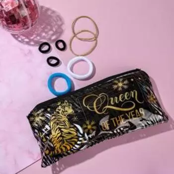 Резинки для волос «Тигр», 110 шт., в косметичке