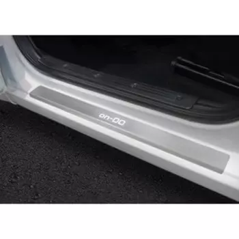 Накладки на пороги Rival для Datsun on-DO 2014-н.в., нерж. сталь, с надписью, 4 шт., NP.8702.3