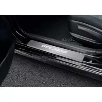 Накладки порогов RIVAL, Hyundai Solaris 2017-н.в., NP.2312.3