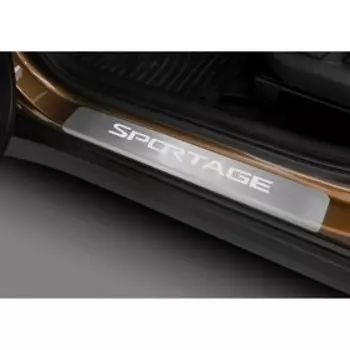Накладки порогов RIVAL, KIA Sportage 2016-н.в., NP.2806.3