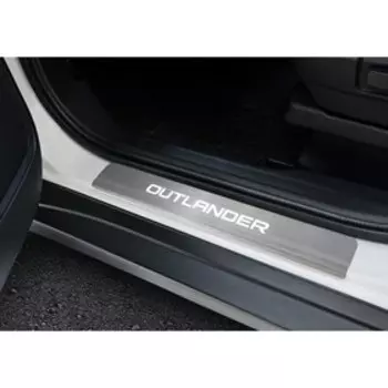 Накладки порогов RIVAL, Mitsubishi Outlander 2015-н.в., NP.4006.3