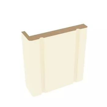 Наличник резной телескопический Vinyl, 2150х70х24 мм, цвет ваниль