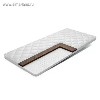 Наматрасник «кокос+латекс», размер 180х195х4 см, чехол жаккард