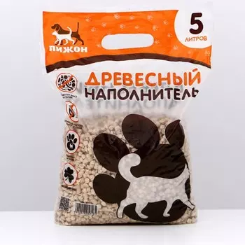 Наполнитель древесный «Пижон» 5 л