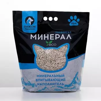 Наполнитель минеральный впитывающий «Пижон Premium», универсальный, 10 л