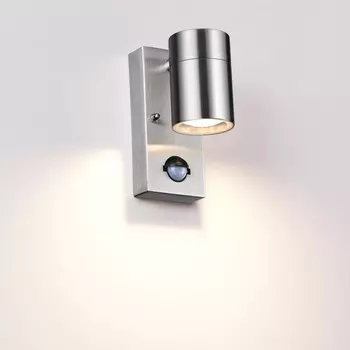 Настенный светильник фасадный с датчиком движения IP44 1x7Вт