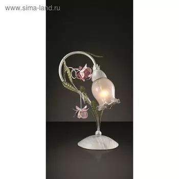 Настольная лампа "Амели", 60Вт Е14, цвет белый