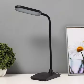 Настольная лампа сенсорная «Люми» LED 5 Вт 6000К черный 10.52835 см