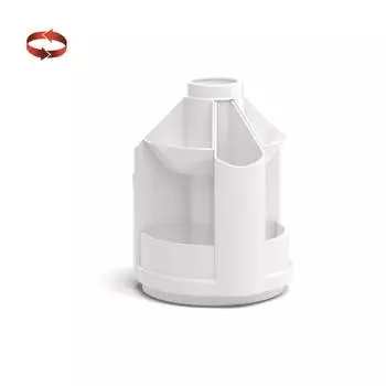 Подставка-органайзер для канцелярии вращающаяся, ErichKrause Mini Desk, белая
