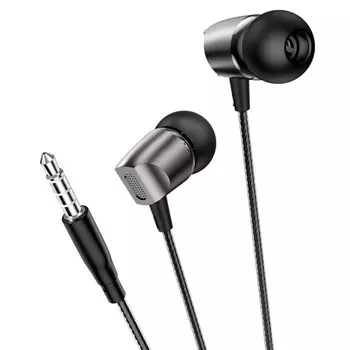 Наушники Borofone BM66 New sound, вакуумные, микрофон, Jack 3.5 мм, кабель 1.2 м, чёрные