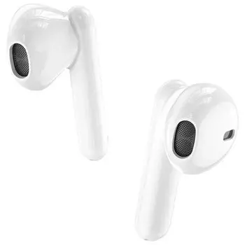 Наушники беспроводные Borofone BW05 Pure, TWS, вкладыши, Bluetooth 5.1, 30/250 мАч, с дисплеем, белые