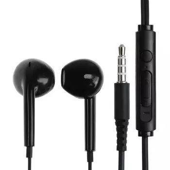 Наушники BYZ S870, проводные, вкладыши, микрофон, Jack 3.5 мм, кабель 1 м, чёрные
