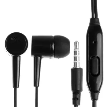 Наушники D21, проводные, вакуумные, микрофон, Jack 3.5 мм, кабель 1 м, чёрные