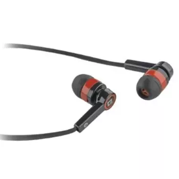Наушники Defender Pulse 420, вакуумные, проводные, 1.2 м, Jack 3.5 мм, микрофон, 105дБ, 32 Ом, чёрно-красные