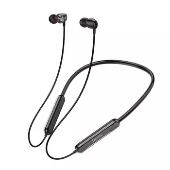 Наушники спортивные беспроводные, Hoco ES65, вакуумные, Bluetooth 5.3, с микрофоном, 200 мАч, чёрные