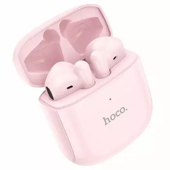 Наушники беспроводные Hoco EW19, TWS, вкладыши, Bluetooth 5.3, 25/300 мАч, розовые