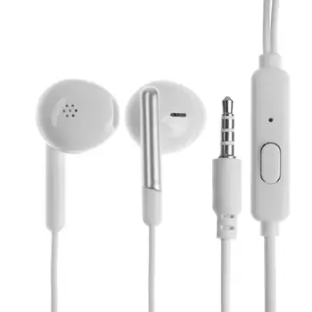 Наушники R-8, проводные, вкладыши, микрофон, Jack 3.5 мм, кабель 1 м, белые
