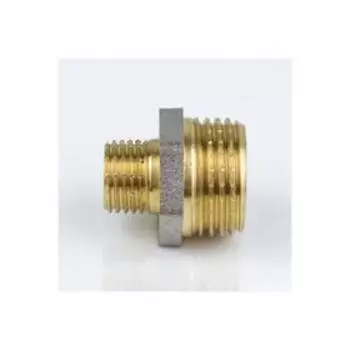 Ниппель переходной Aquasfera 9023-07, 1 1/4"x3/4", наружная резьба, никелированная латунь