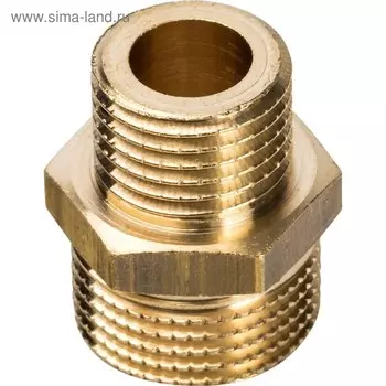 Ниппель переходной STOUT SFT-0003-003814, 3/8" x 1/4", наружная/наружная резьба