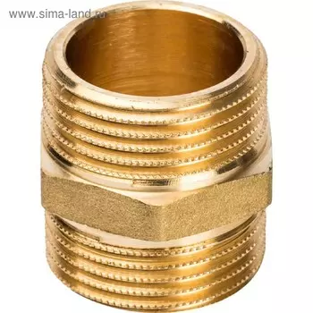 Ниппель STOUT SFT-0003-000011, 1", наружная/наружная резьба