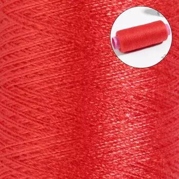 Нитки 40/2, 200 м, ярко-красные №109