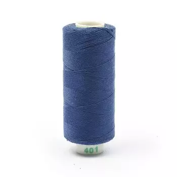 Нитки Dor Tak 40/2, 400 ярд, цвет №401 синий, 10 шт в уп.