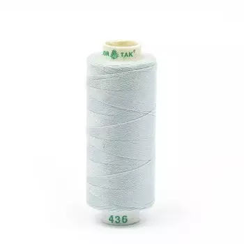 Нитки Dor Tak 40/2, 400 ярд, цвет №436 голубой, 10 шт в уп.