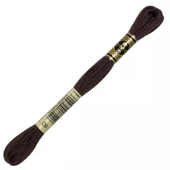 Нитки мулине DMC 117 (009), 12 шт. в упаковке