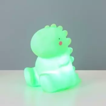 Фигурка светящаяся RISALUX «Динозаврик», LED-ночник, от батареек 3LR44, 10.5811 см, МИКС